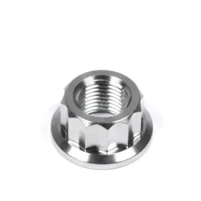 M10 Titanium 12 Point Bi Hex Flange Nut M10x1.00