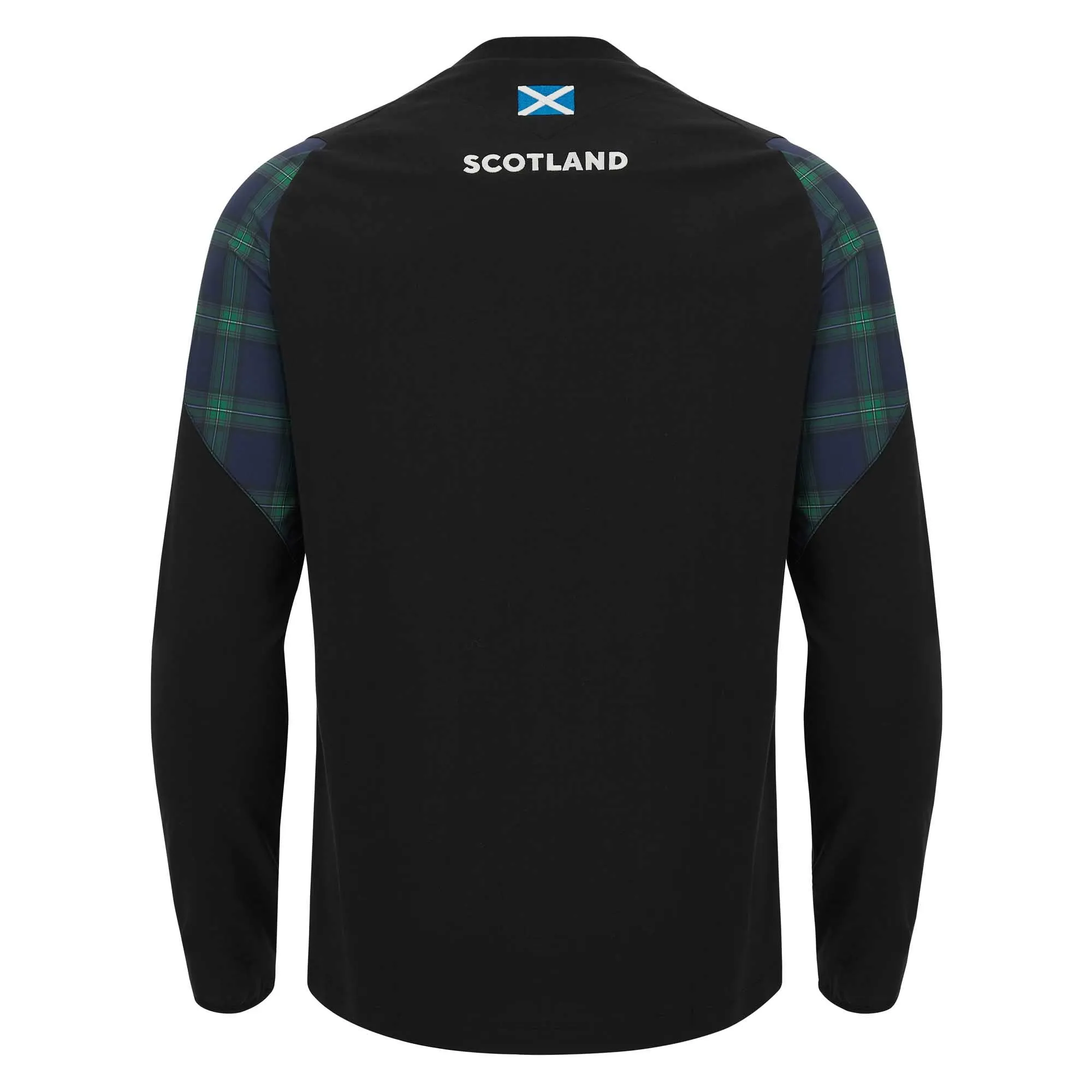 Macron Men's Scotland Rugby Long Sleeve T-Shirt 23/24 - Black