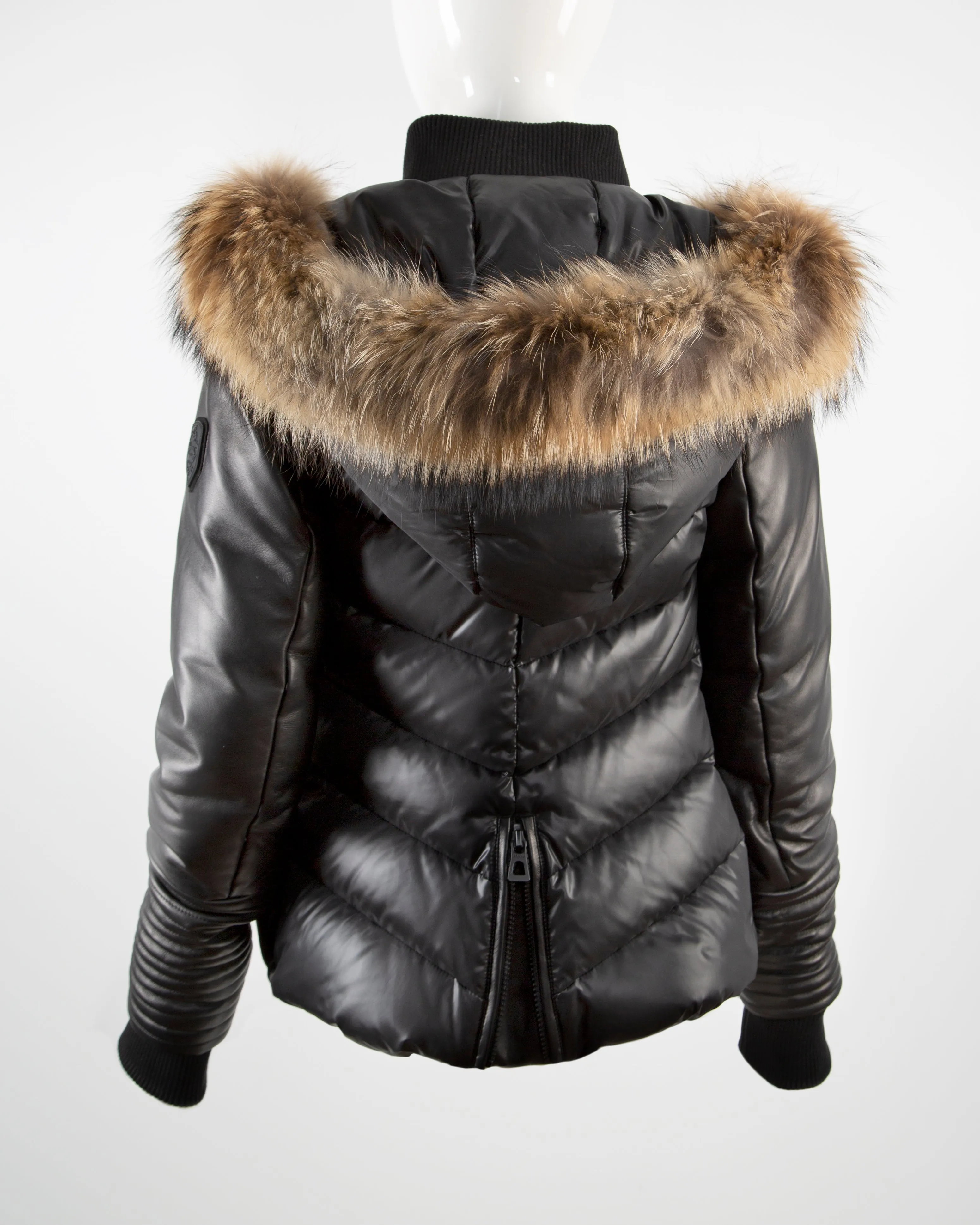 MARIANA Down Jacket With Fur Trim