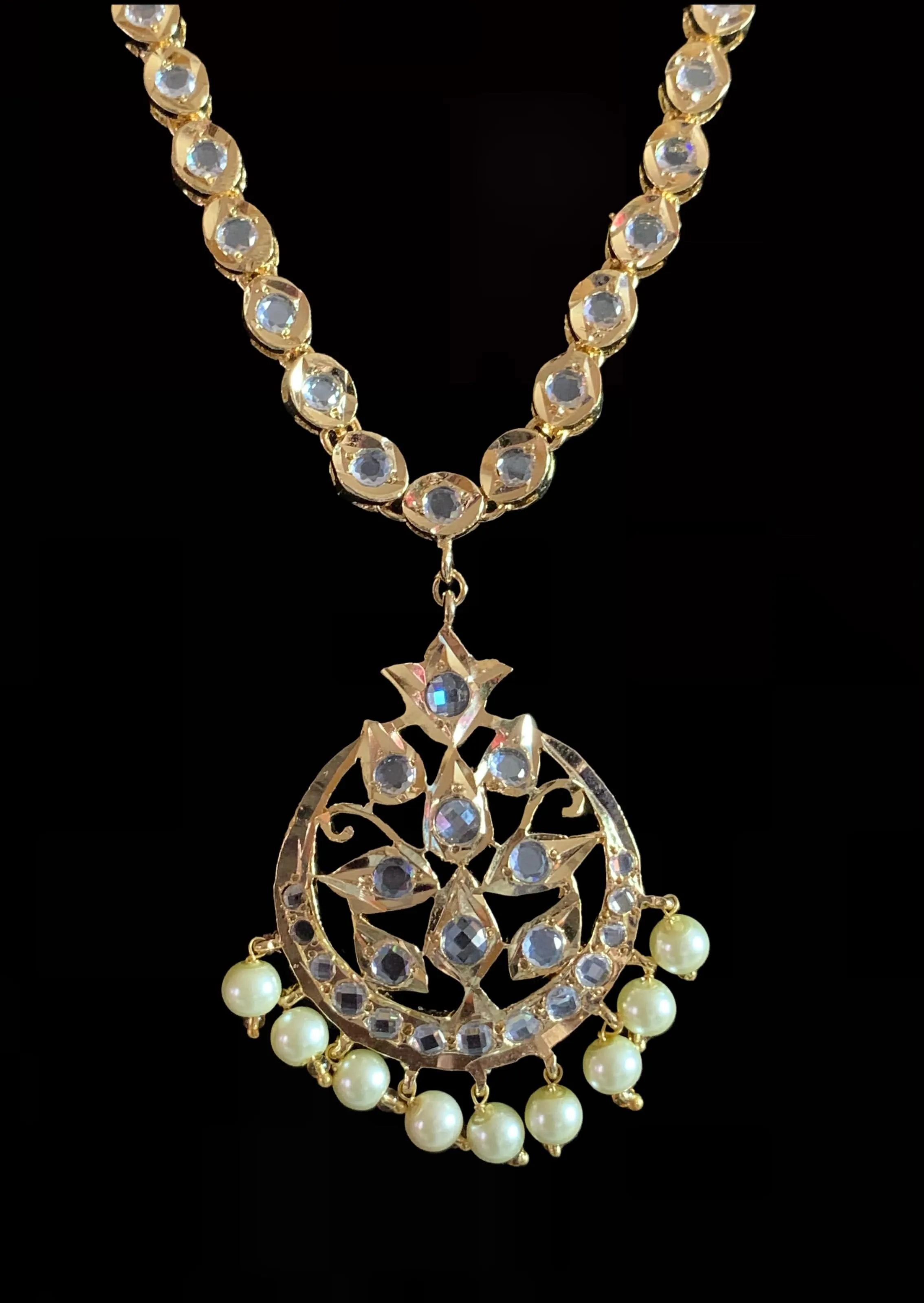 Meena barfi necklace set ( SHIPS IN 3 WEEKS  )