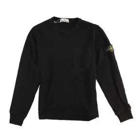 Men's Applique Logo Sweatshirt Black Size M