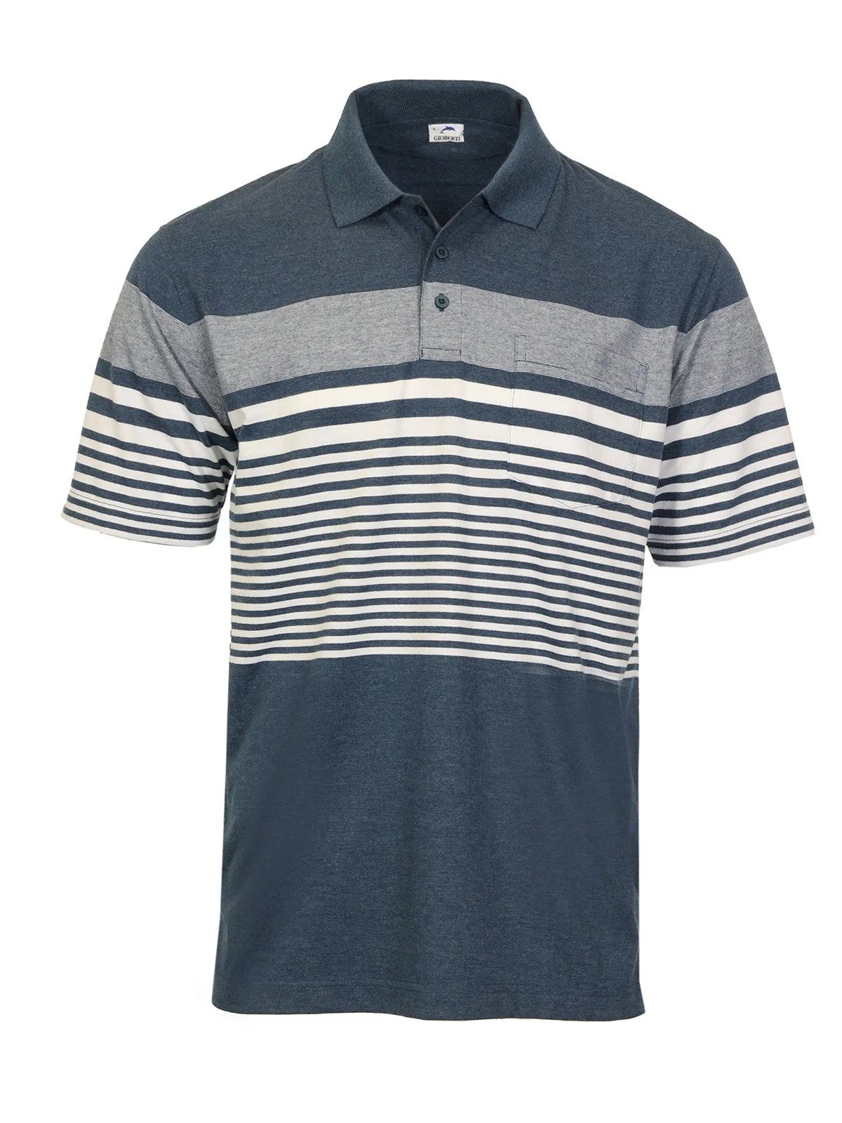 Men's Multi-Striped Polo Shirt