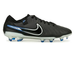 Nike Men's Tiempo Legend 10 Pro FG Black/Chrome/Royal