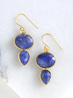 Oval and Teardrop Earrings