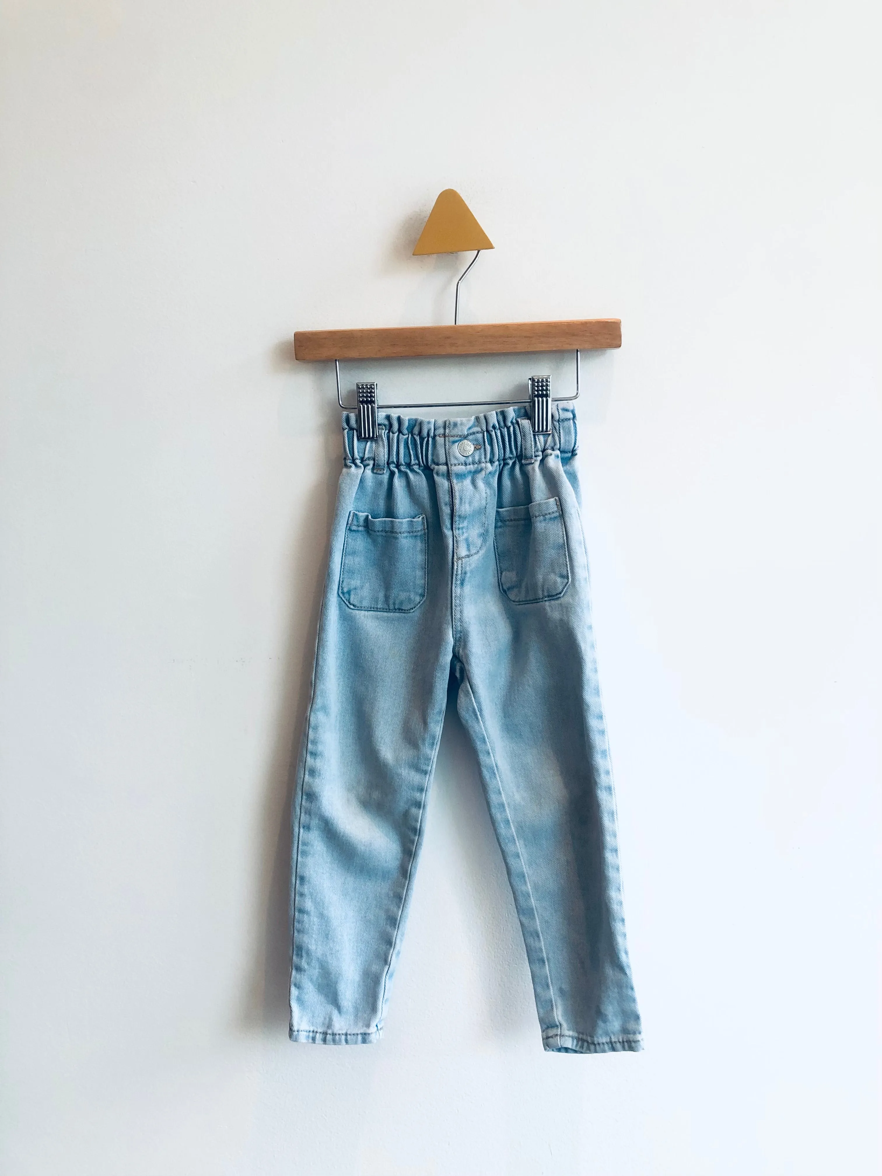 Paper Bag Waist Jeans // 3-4Y