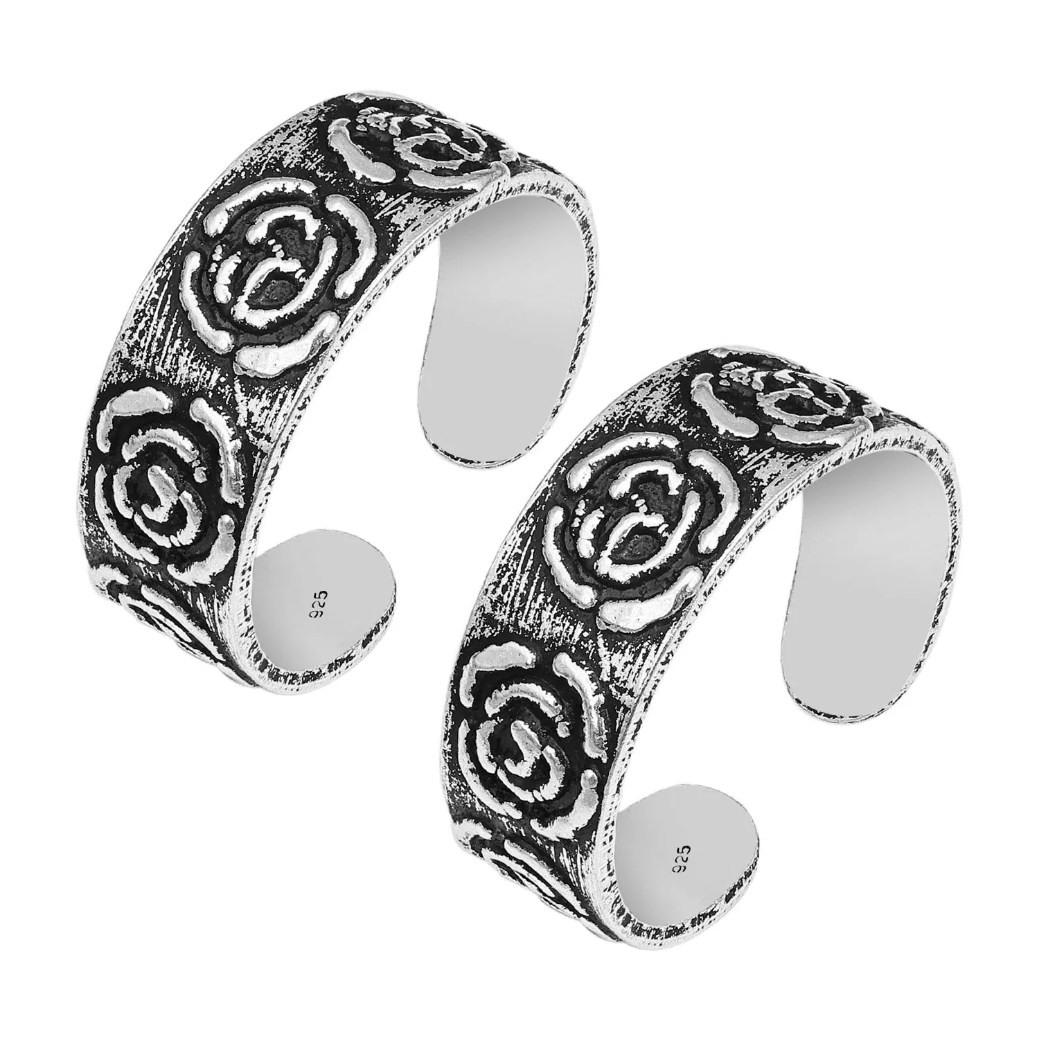 Pissara by Sukkhi Lovely 925 Sterling Silver Toe Rings For Women And Girls|with Authenticity Certificate, 925 Stamp & 6 Months Warranty