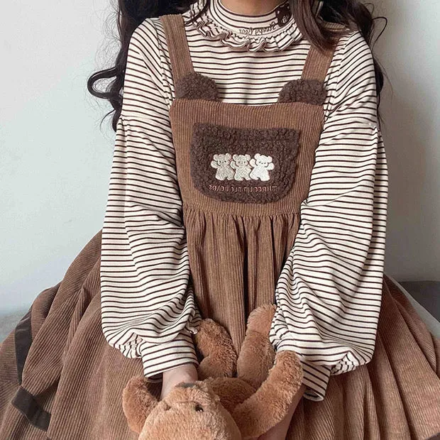 Pre-order 3 little bears 2021Fw strap dress