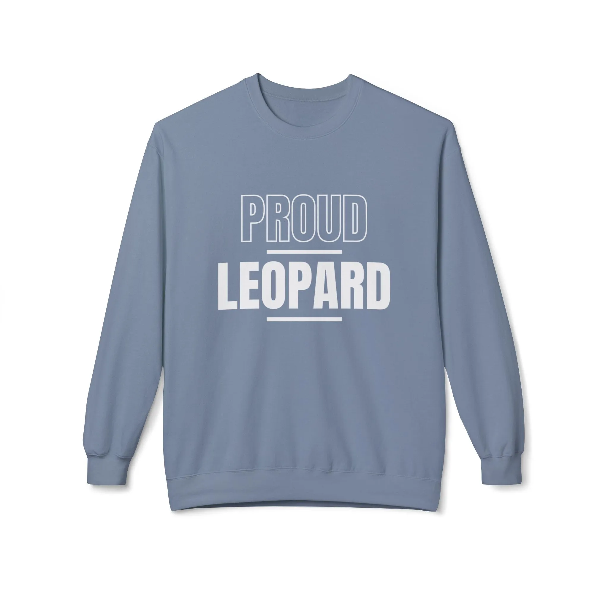 Proud Leopard Softstyle Fleece Crewneck Sweatshirt