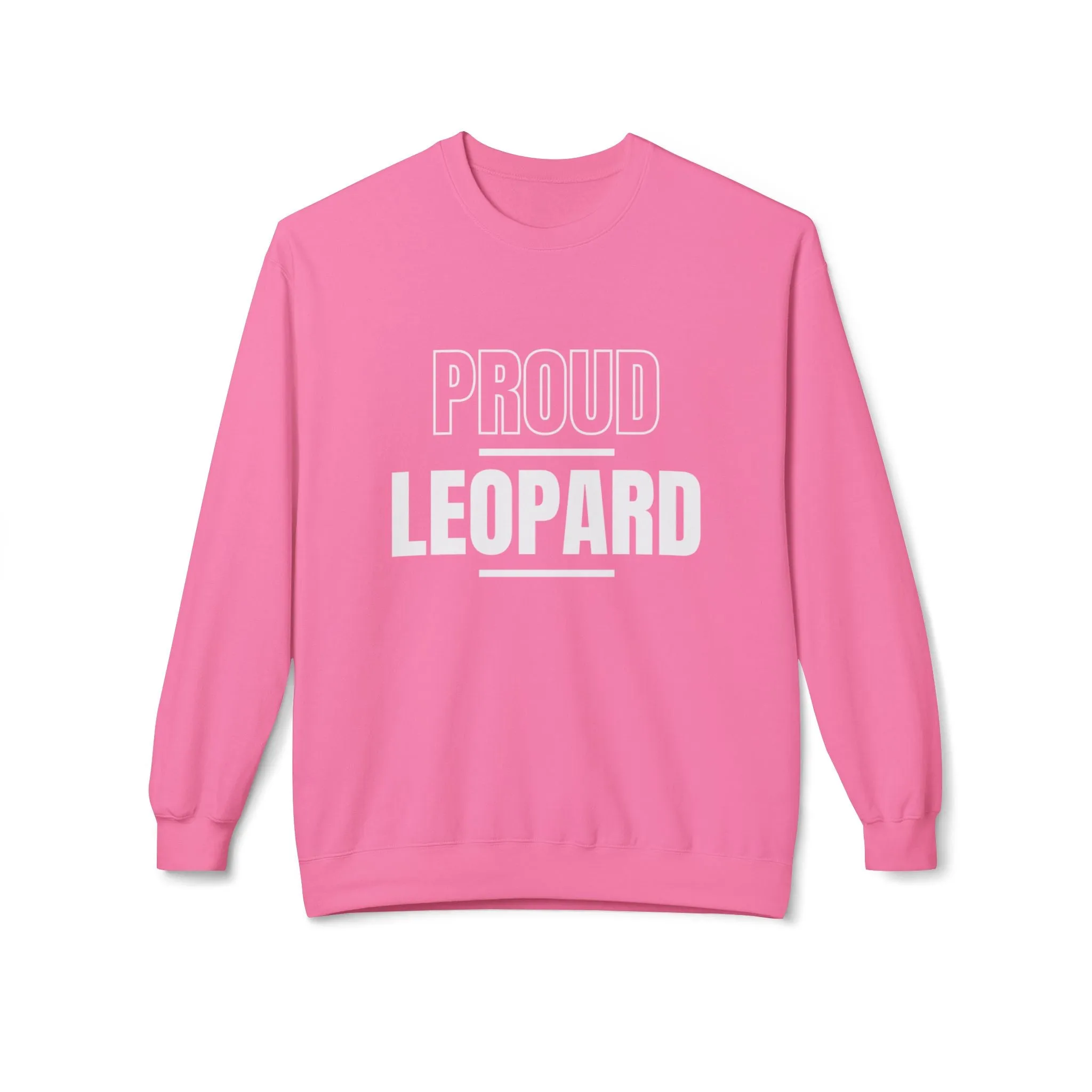 Proud Leopard Softstyle Fleece Crewneck Sweatshirt