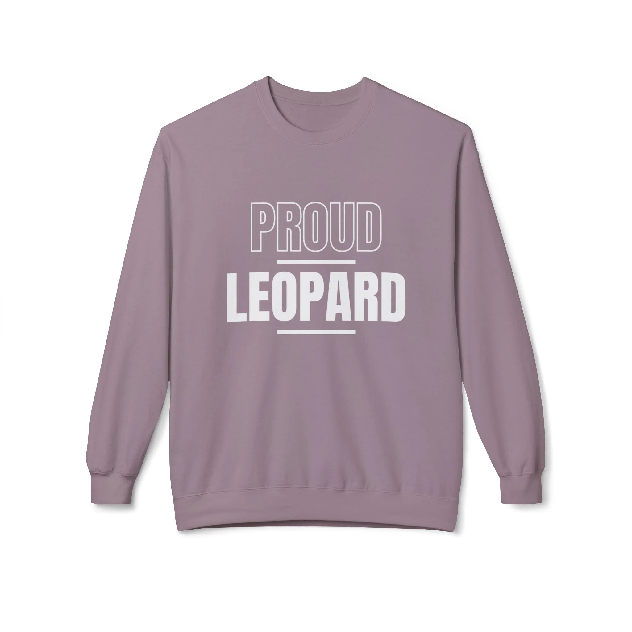 Proud Leopard Softstyle Fleece Crewneck Sweatshirt