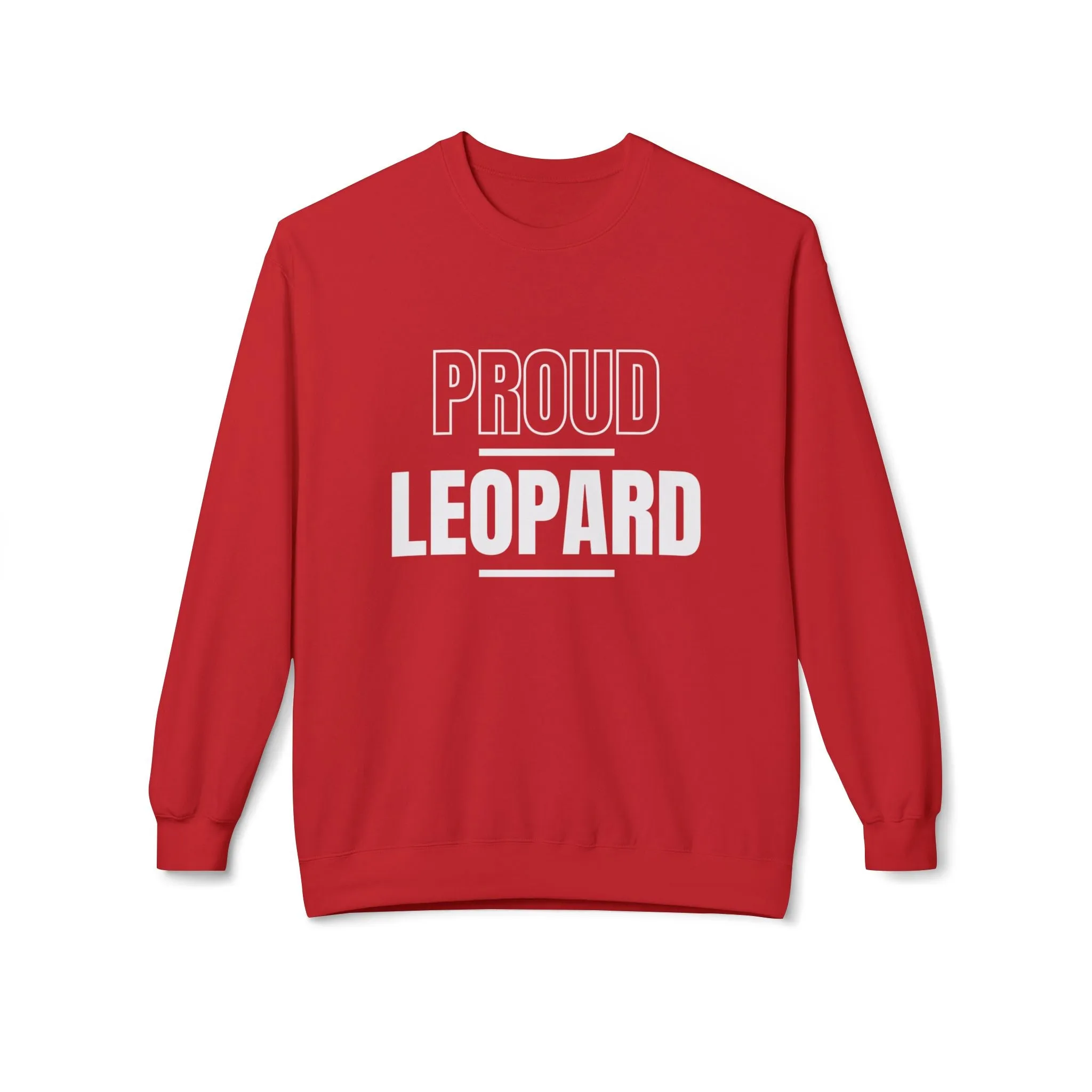 Proud Leopard Softstyle Fleece Crewneck Sweatshirt