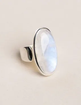 Rainbow Moonstone Ring - Adjustable