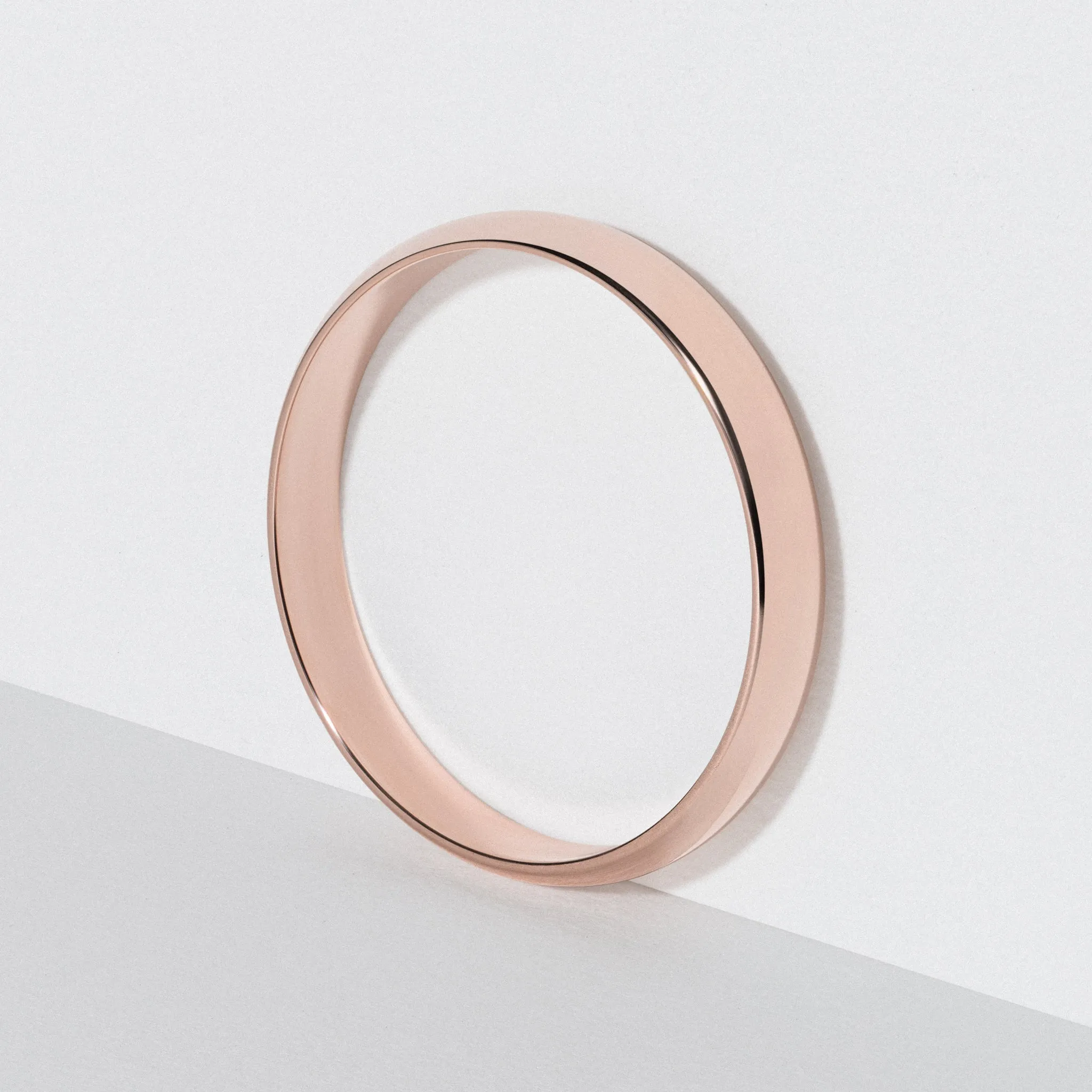 Rose Gold Classic Wedding Band - Polished 3mm