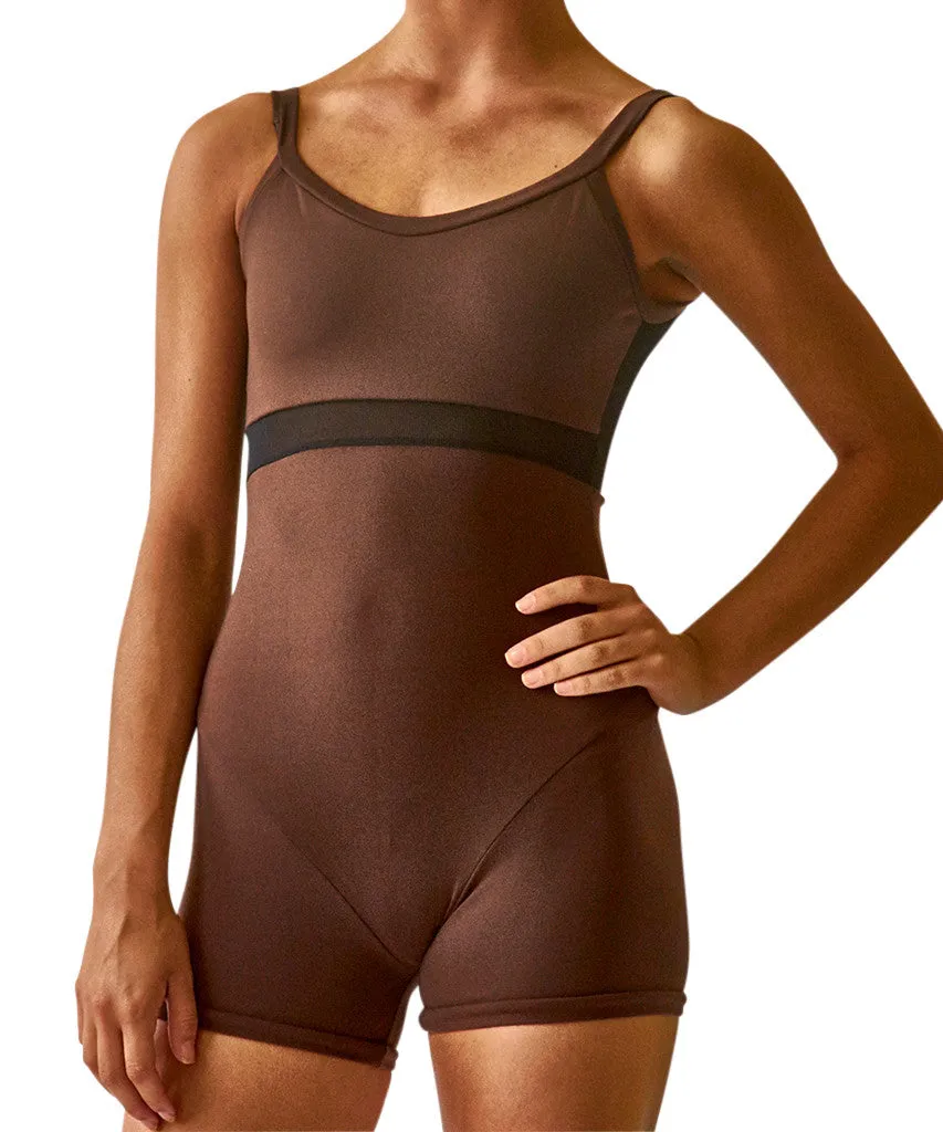 Shorty Unitard Crossed Back Cami