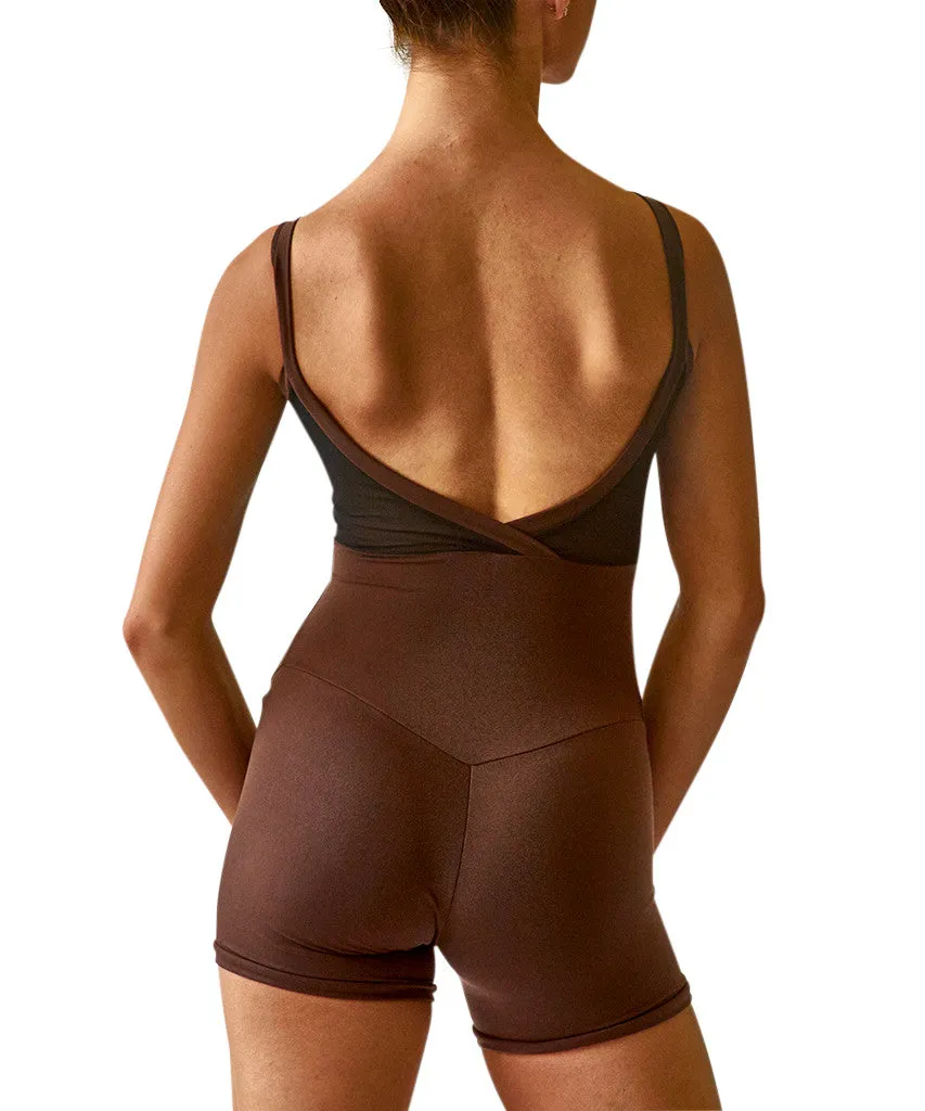 Shorty Unitard Crossed Back Cami