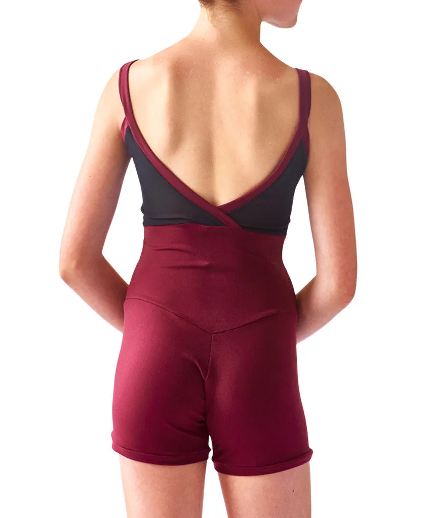 Shorty Unitard Crossed Back Cami