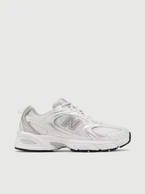 SNEAKER NEW BALANCE 530 BIANCO E ARGENTO