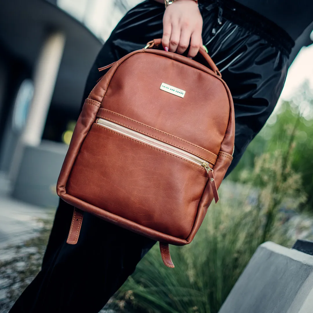 The Covet Collection Ladies Backpack - Warm Tan