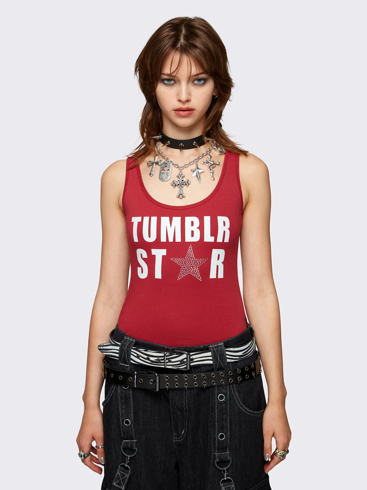 Tumblr Star Red Bodysuit