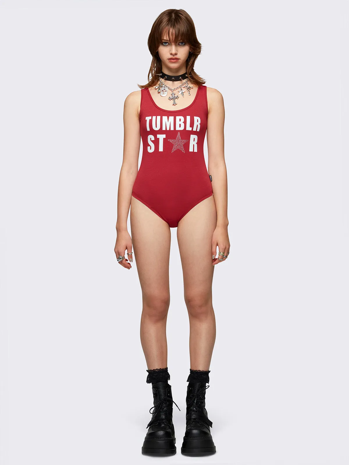 Tumblr Star Red Bodysuit