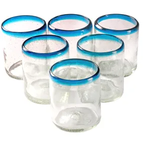 Turquoise Rim All Purpose - 12 oz - Set of 6